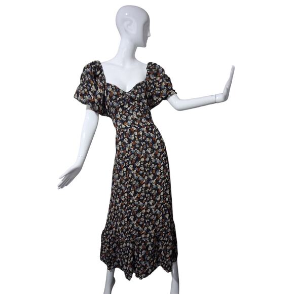 The Flourish Narket Bohemian Women's size Medium Puff Babydoll Fairycore Dress - Picture 1 of 12